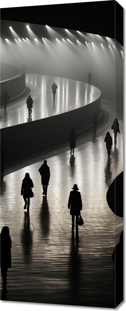Bild 40x100cm Strahlen im Schatten