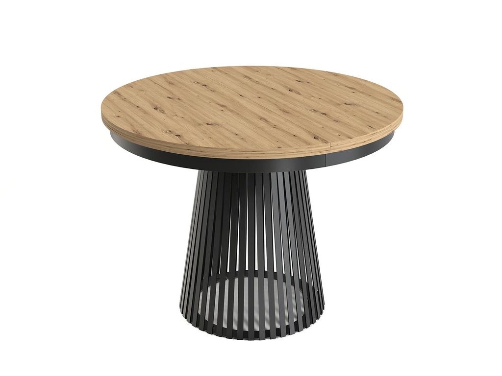 MINIO go for it, ausziehbarer Tisch, GORI, Artisan Eiche/Schwarz Farbe