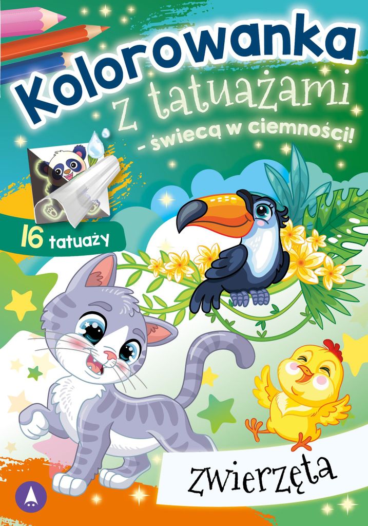 Farbenfroh mit Tattoo-Rand im Dunkeln! Tiere 78787