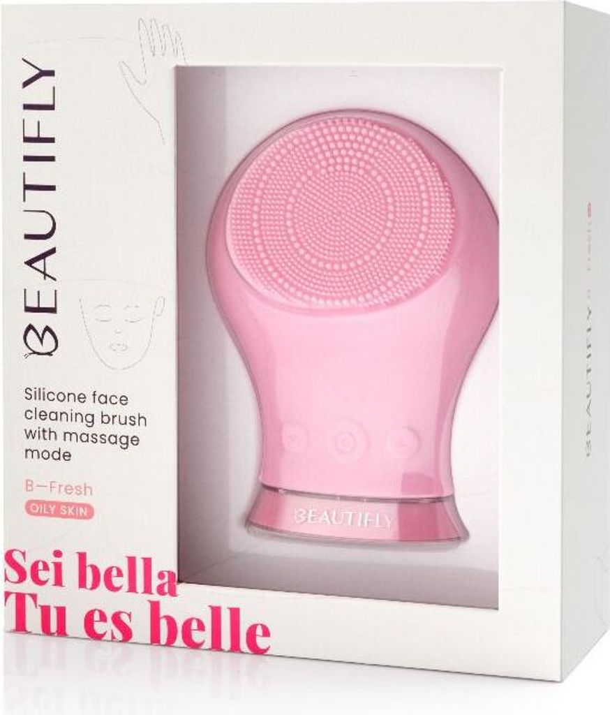 BEAUTIFLY B-Fresh Pink Schall-Gesichtsbürste