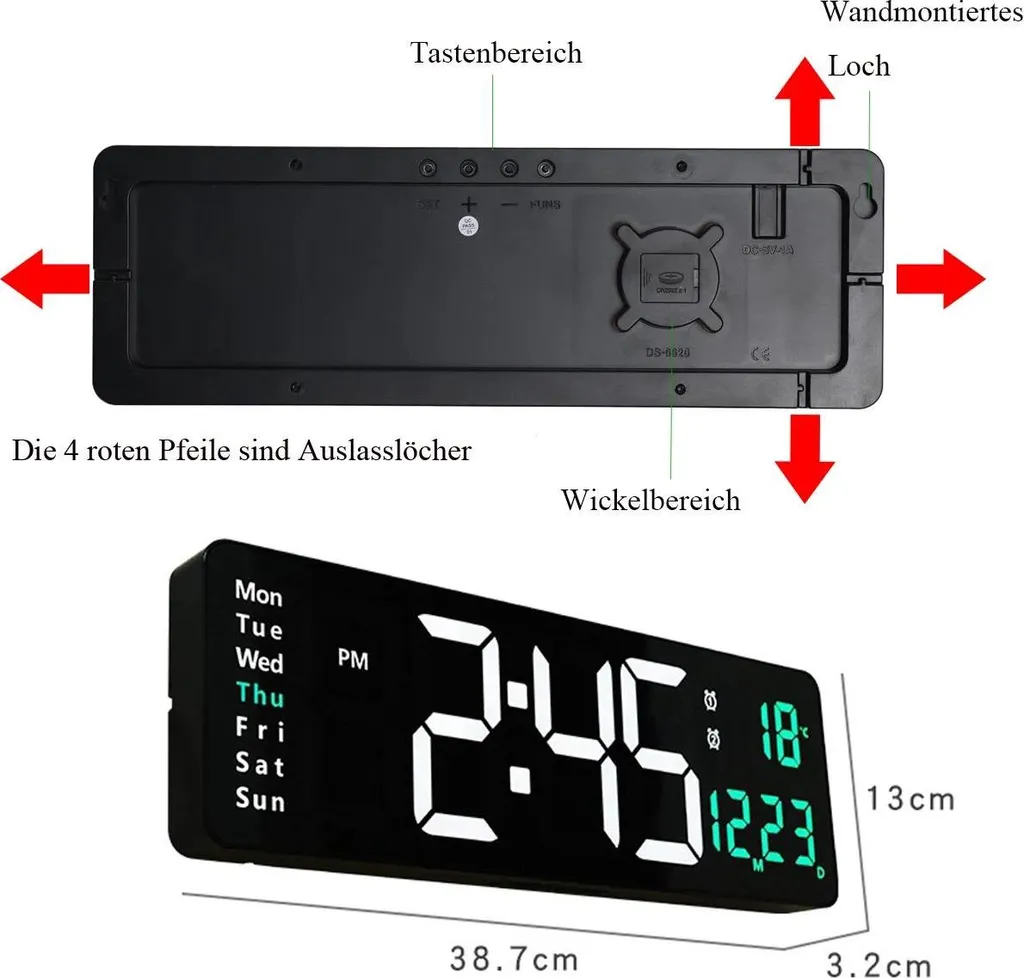 Recensione Orologio LED DZZ-WWHWWH-001: Il Re dei 16 Pollici Smart - 6