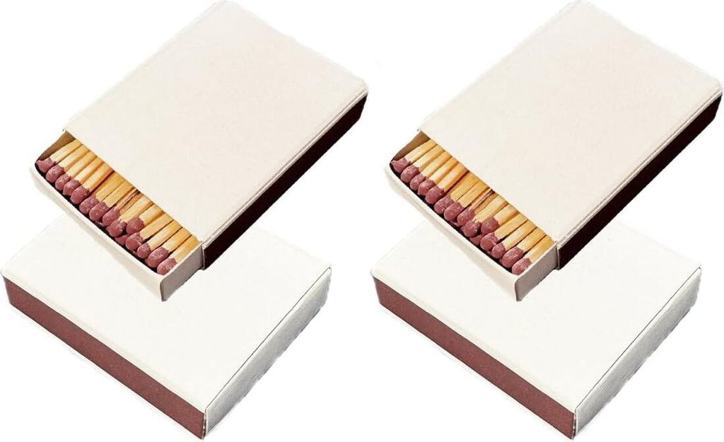 jameitop® 4 Packungen King Size 55 MM Streichhölzer OHNE Produktbild 