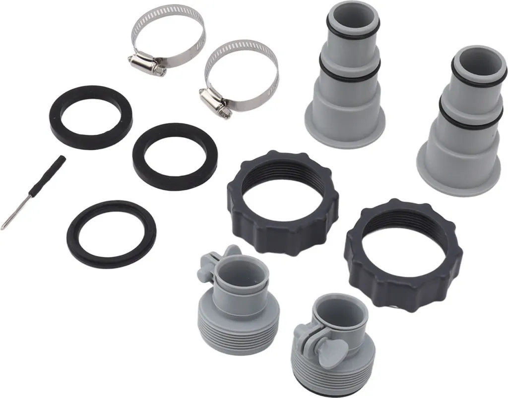 Adattatore per tubo con bracciale, adattatore per tubo di ricambio con bracciale, adattatore per tubo da piscina con bracciale, adattatore per tubo da piscina, adattatore per tubo di ricambio da piscina, adattatore per tubo da piscina - 7
