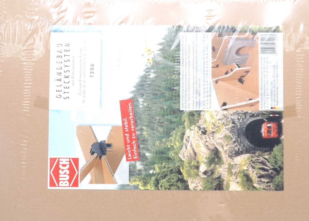 Busch 7206 Geländebau Stecksystem m. Wabenplatten in