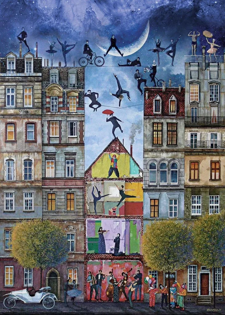 Puzzle 500 pièces Dream Street pour soirée détente, activité calme adulte