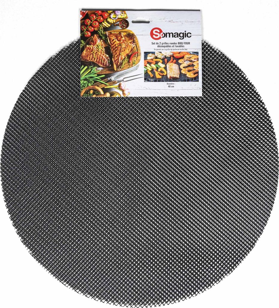 Satz 2 runde Grillroste 48 cm für Grill - Somagic