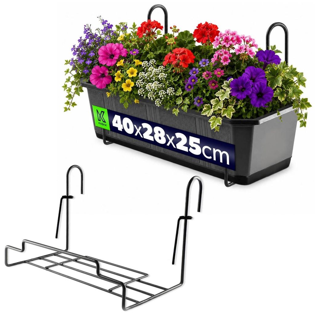 KADAX Uchwyt Wieszak Na Skrzynię Balkonową Doniczki 40cm Zdjęcie produktu 
