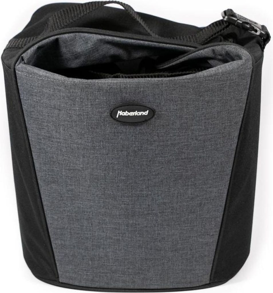 Haberland Lenkertasche Britta anthrazit/schwarz - praktische Lenkertasche mit...