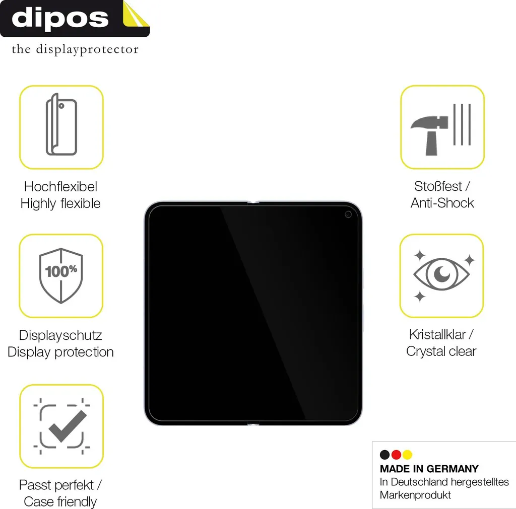 Dipos 2 Pellicole Protettive Crystalclear Per Google Pixel 5 – Protezione Graffi, Anti Bolla, Made In Germany