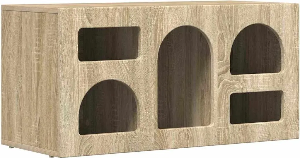 Porta TV Rovere Sonoma 80x35x40 cm vidaXL | Mobile Multimediale Moderno