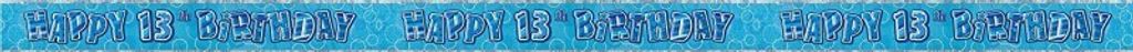 13. Geburtstag | Banner blau