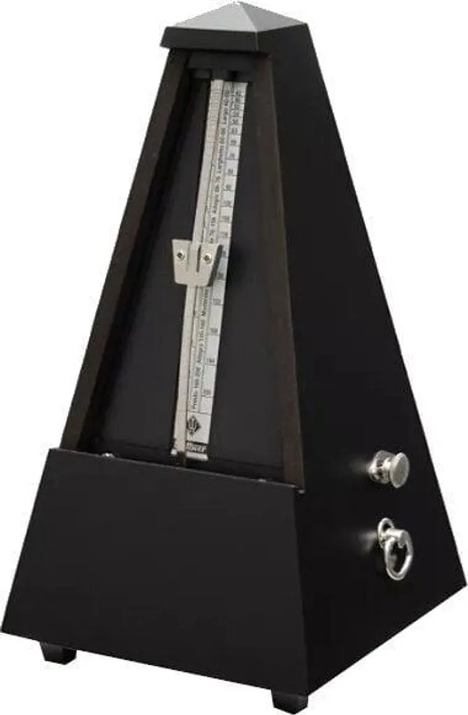 Métronome Wittner 816M mécanique avec cloche de mesure et boîtier bois