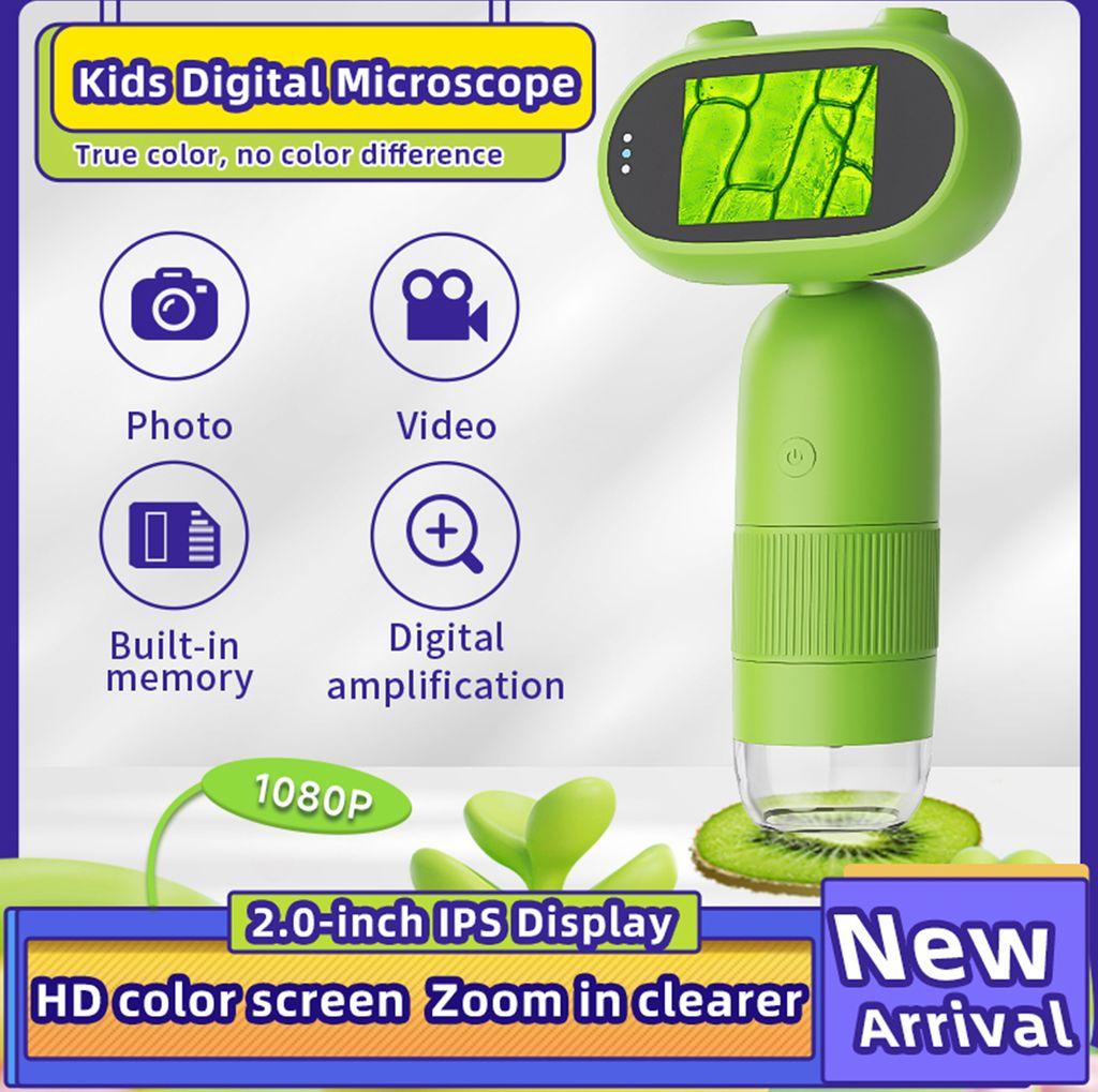 Ruční digitální mikroskop pro děti, zvětšení 500x/1000x, Obrázek produktu 11