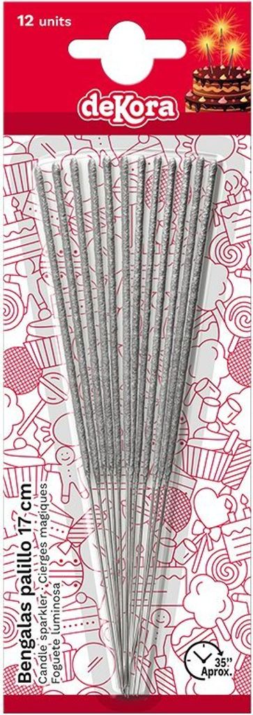 Wunderkerzen für Kuchen 17cm 12Stk Produktbild 
