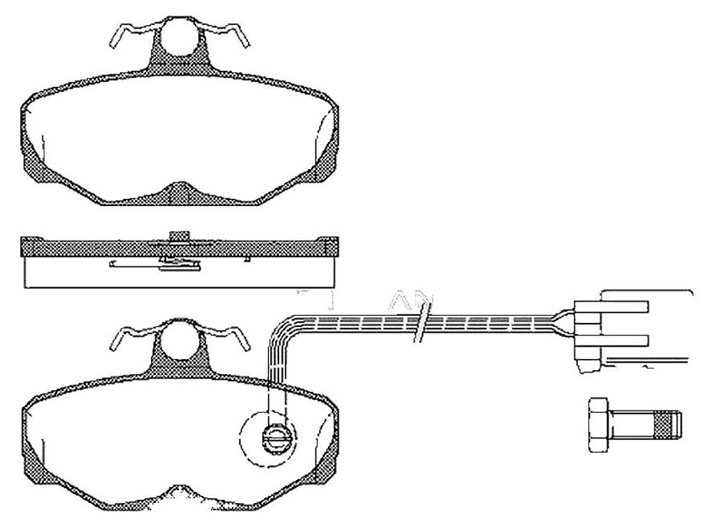 Bremsbelagsatz Scheiben 13,5 mm TRISCAN IAM-Expertise für u.a. FORD SCORPIO