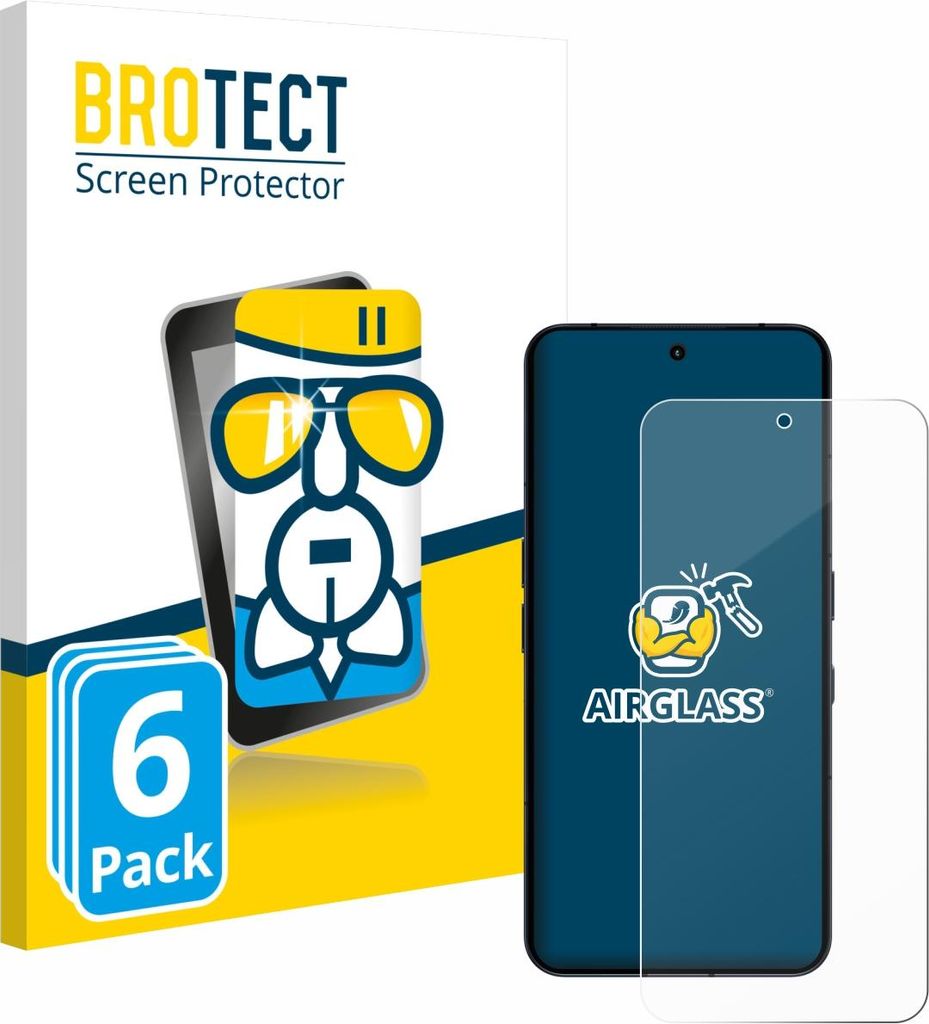 6x BROTECT Schutzglas für Nothing Phone (3) Schutzfolie Panzer Folie Glas Display Schutz klar