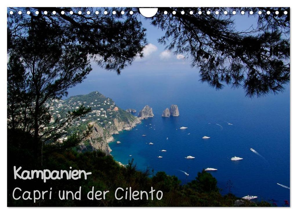 Kampanien – Capri und der Cilento (Wandkalender 2027 DIN A4 quer), CALVENDO Monatskalender
