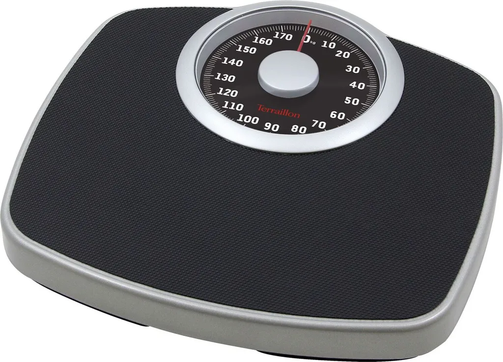 Terraillon NEO-T Nero e Argento Bilancia Pesapersone Meccanica 180kg