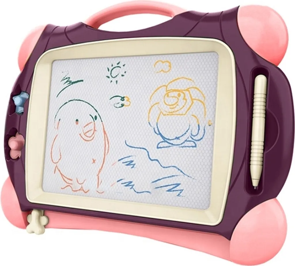 Marqueur Magnétique pour Tableau Blanc Woopie avec 2 Tampons Créatifs