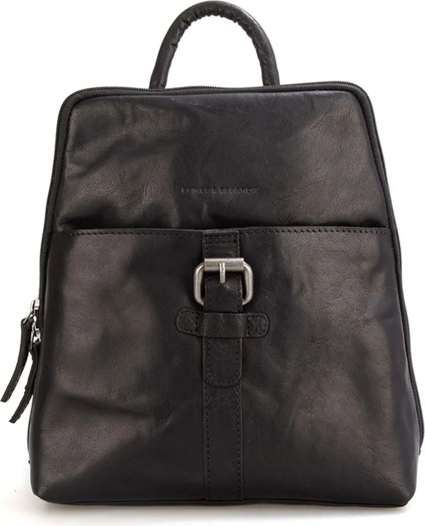Sac à dos cuir robuste anti-usure noir - Spikes & Sparrow Bronco 15L
