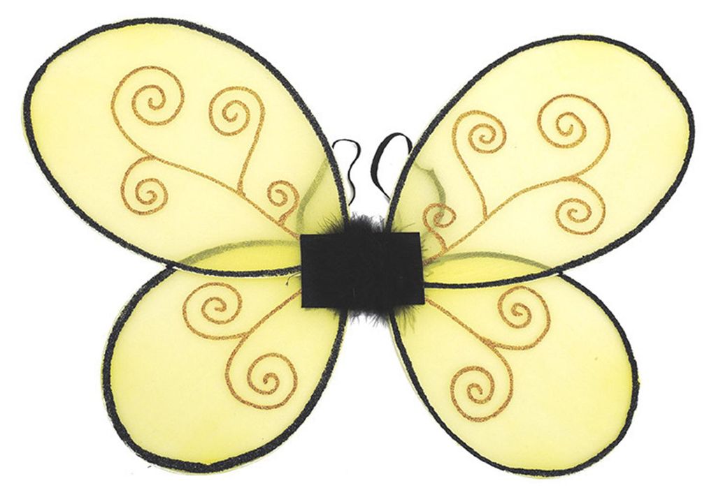 Halloween-Bienenflügel für Kinder, Jungen und Mädchen, gelber Netzflügel, Kostüm, Tier-Cosplay-Stirnband für Fantasy-Partys
