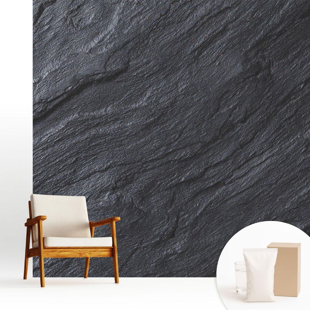 Fototapete - 250x250 cm - Tapete - Wandtapete - Wandbilder - Dekofolie - Tapete Folie - Wand - Dekoration - Wohnzimmer - Steinstruktur