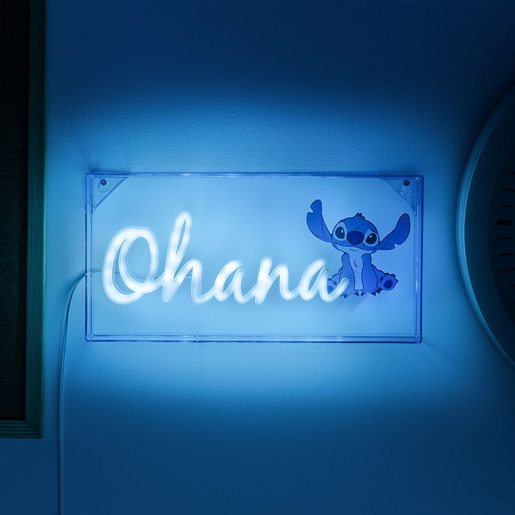LED neónová lampa Stitch Ohana Obrázok produktu 4