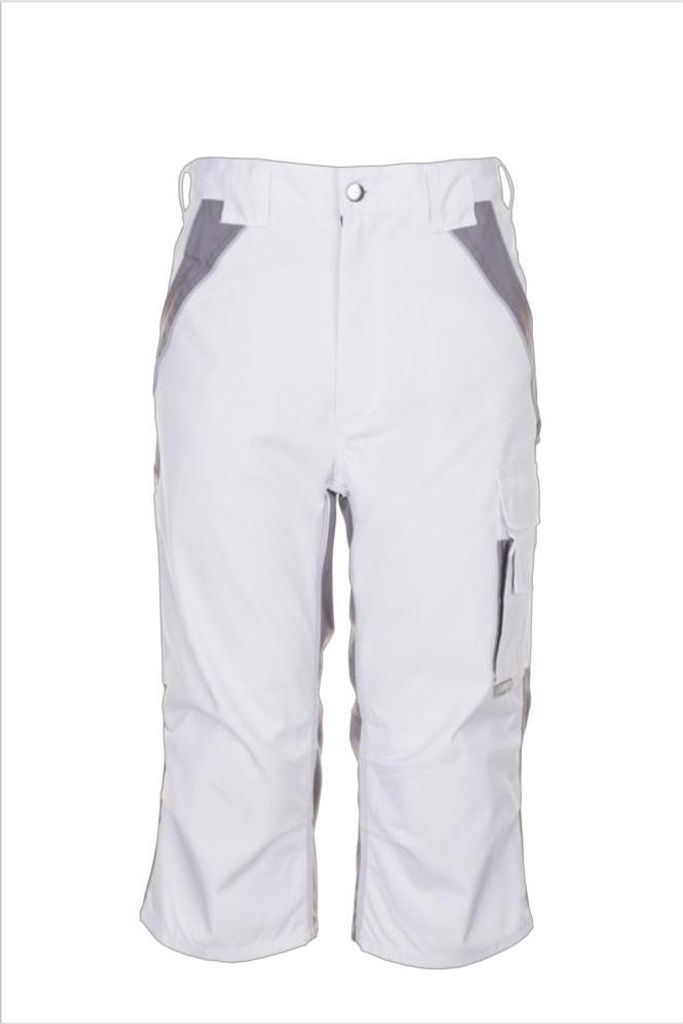 Planam Dreiviertel-Hose Plaline Gr. XL reinweiß/zink Produktbild 