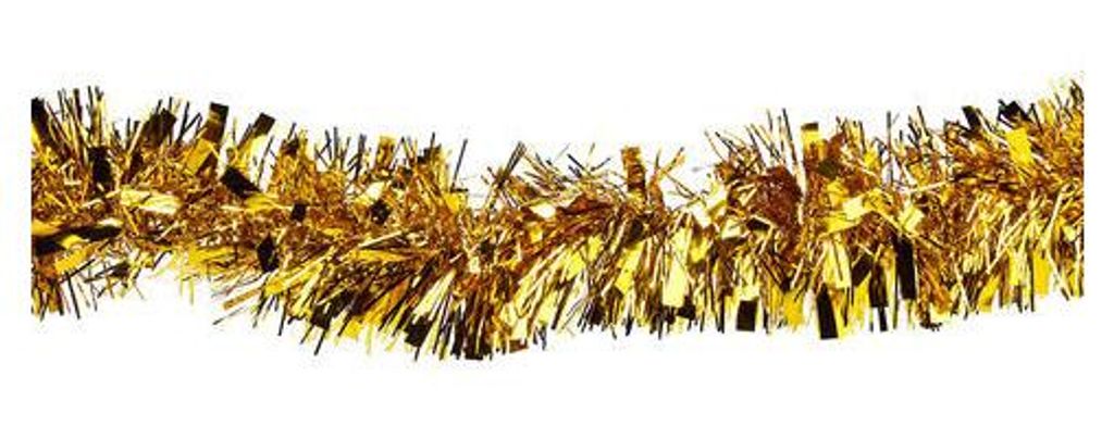 10x Foliengirlande gold aus PET Ø11cm x 2m Produktbild 