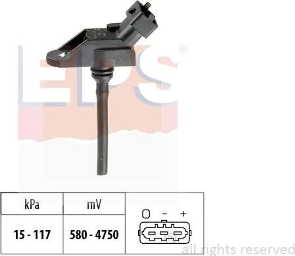 Capteur Pression d'Air EPS OE 9117763 Haute Précision pour Corsa et Zafira