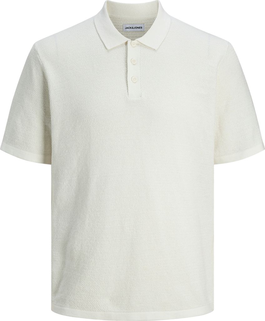 JACK & JONES Knit Polo-Shirt mit Knopfleiste und Kurzarm Größe: M