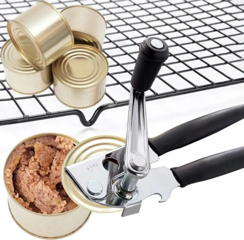 Apriscatole Manuale Hmeuest In Acciaio Inox - Apertura Facile Con Magnete, Manico Antiscivolo Ergonomico, Per Anziani E Artritici - 2