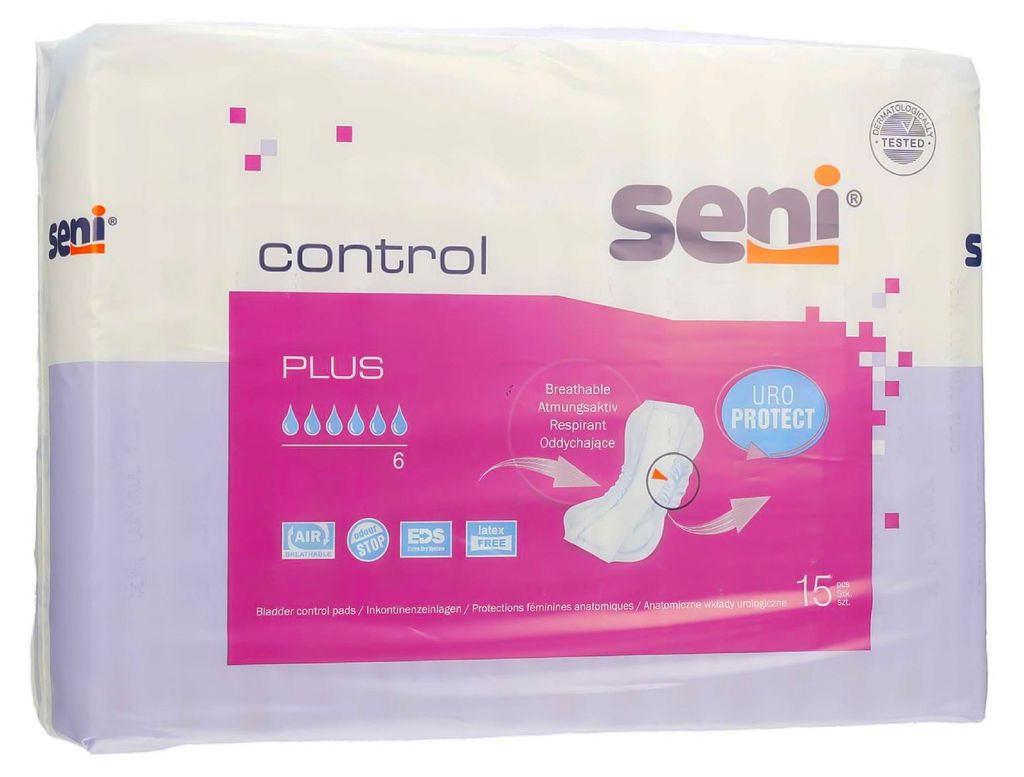 Incontinentieverband Seni Control Plus (16 x 15 stuks) Productafbeelding 