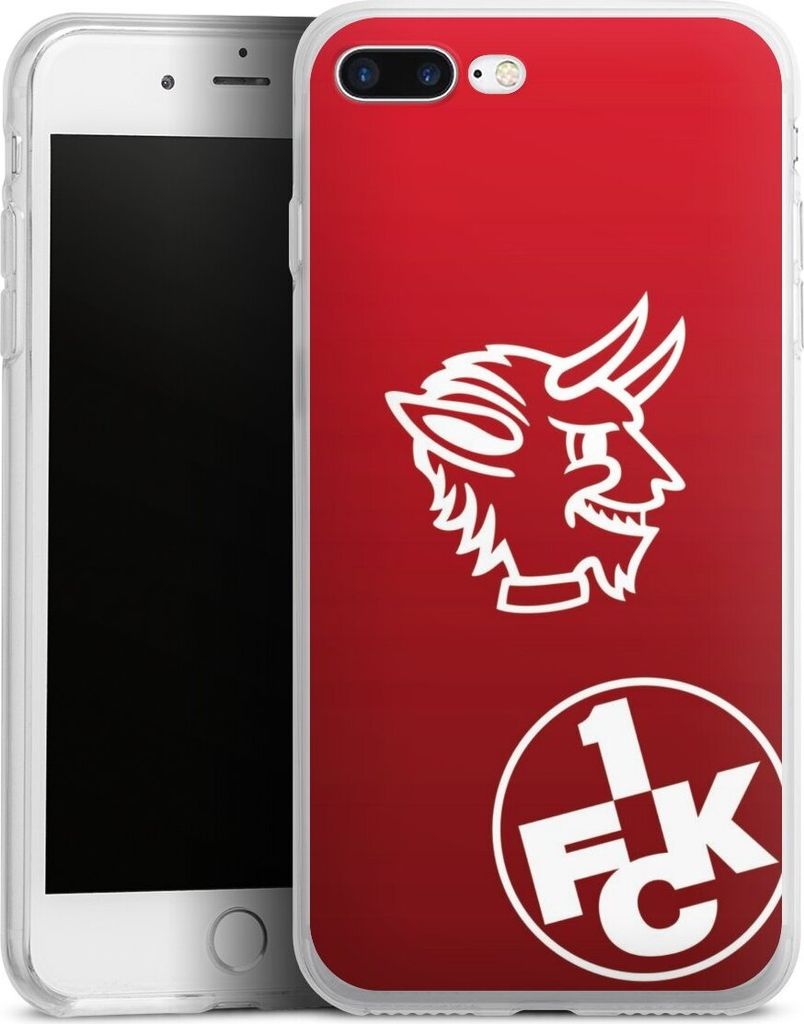 DeinDesign Handyhülle für Apple iPhone 7 Plus Silikon Hülle Case Smartphone Schutzhülle 1. FC Kaiserslautern Offizielles Lizenzprodukt Teufel
