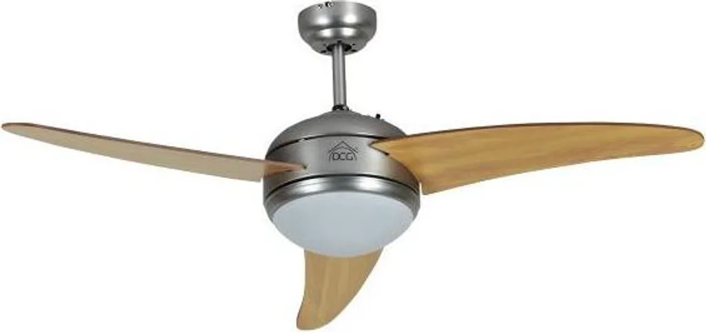 DCG VECRD60TL Ventilatore Soffitto per Famiglie | Legno e Silenzio