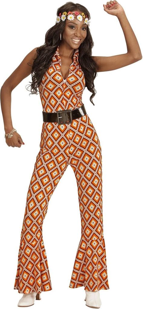 Jumpsuit Groovy 70s Retro Rhombus S