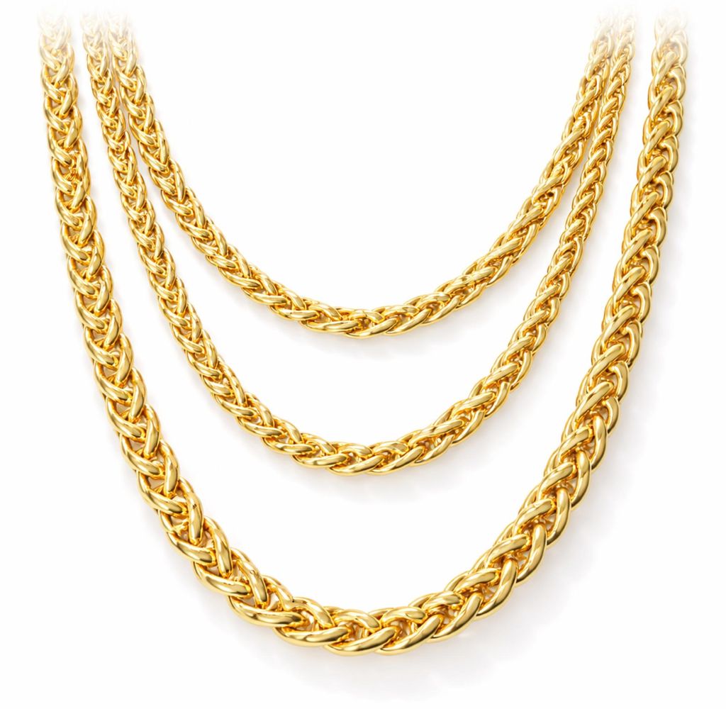 Catena in oro tipo girocollo, lunghezza circa 50 cm – Immagine del prodotto 