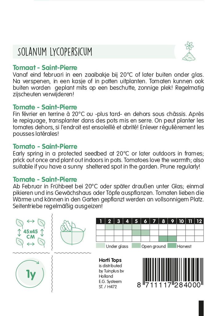 Tomaten St. Pierre | Tomatensamen von Hortitops