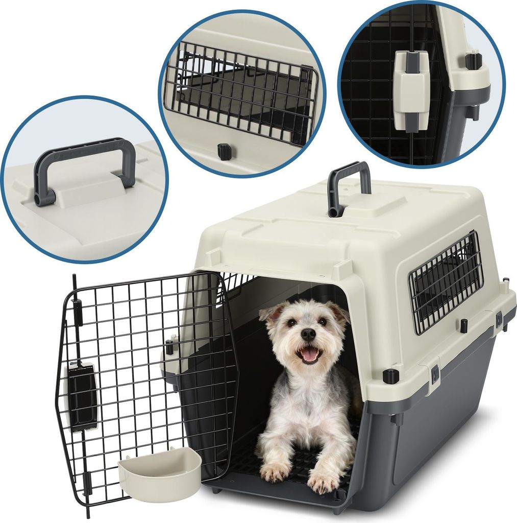 Faziango Hundebox Auto Rückbank Transportbox 60.4x42x39.8cm Produktbild 