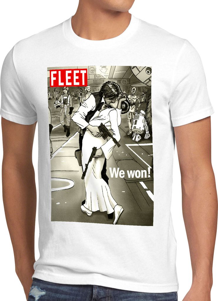 style3 We won Herren T-Shirt han leia vintage kiss rebellen allianz