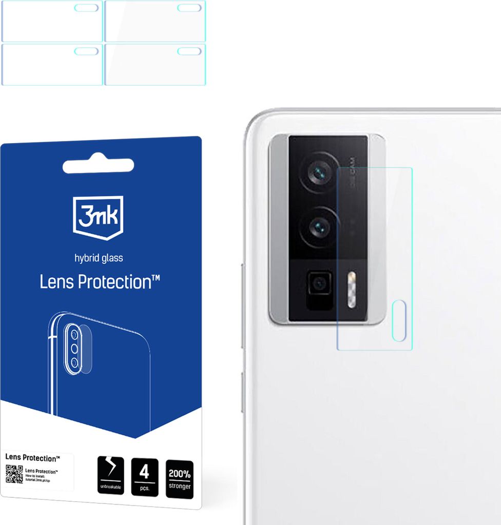 3mk Hybridglas Lens Protection für Redmi K60 / K60 Pro Kamera Objektiv Kameralinse 0,16mm 6H (4 Stück)