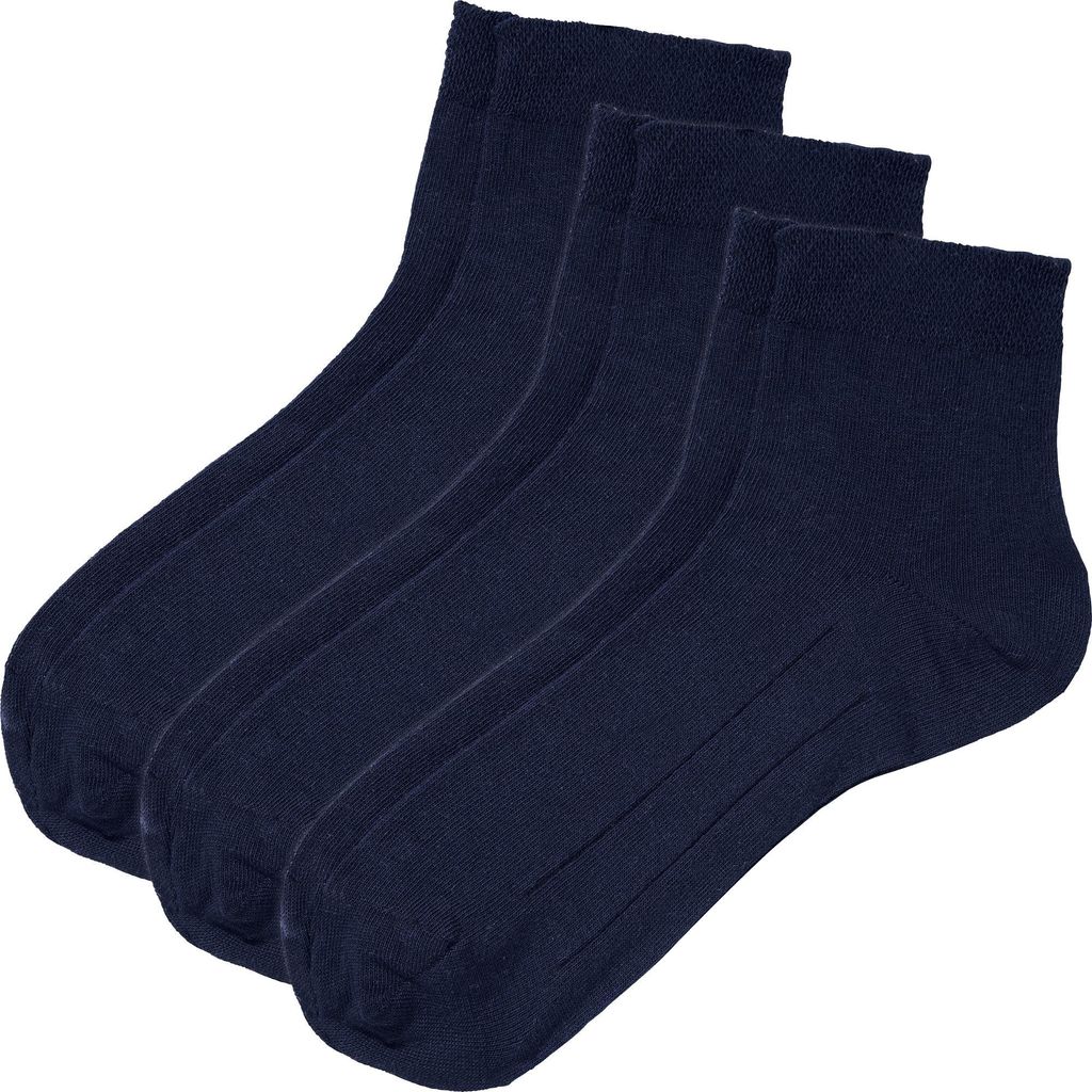 Erwin Müller Uni-Kurzsocken 3 Paar marine 35 - 38