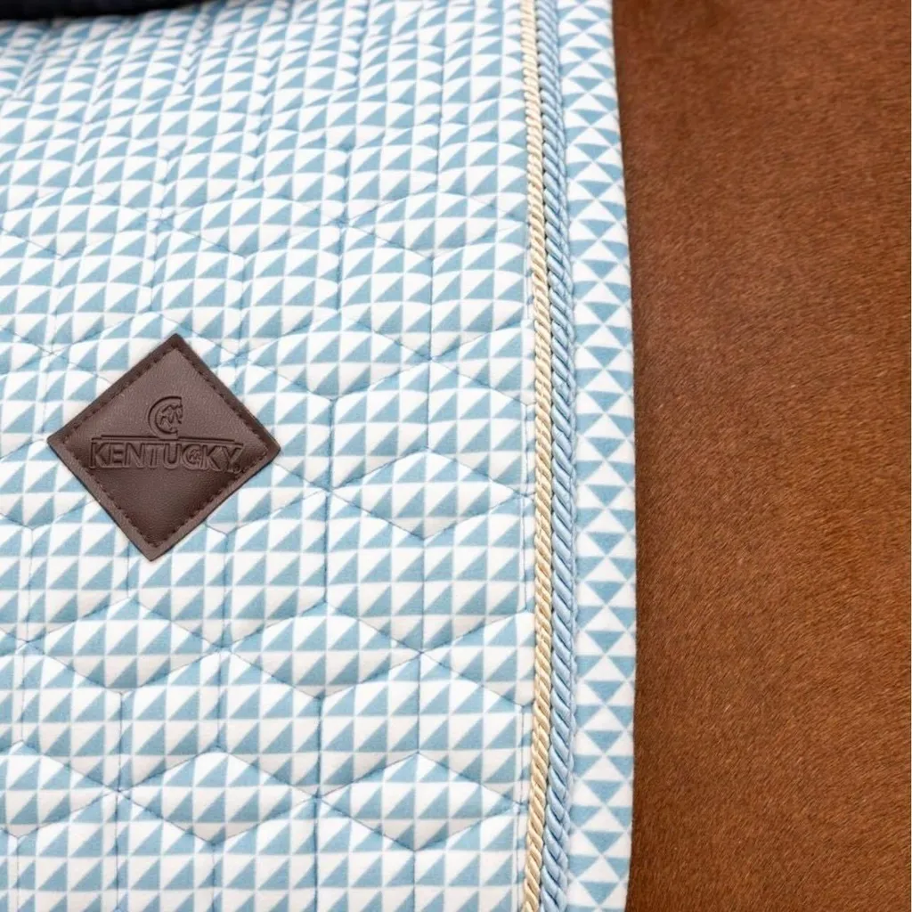 Sottosella Kentucky Velvet Pony Azzurro - Collezione Jumping Deluxe - 7