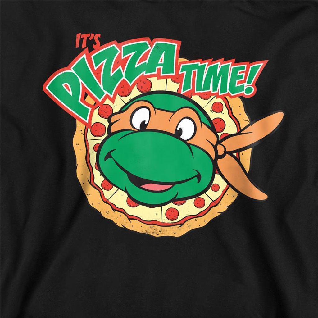 TMNT - "Pizza Time" Hoodie zum Überziehen für Kinder TV20973 (116) (Marine)