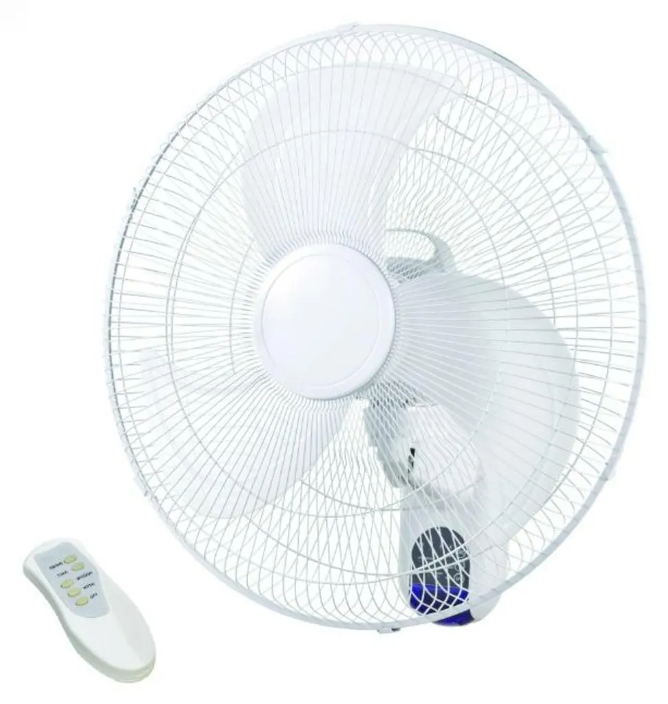 Ventilateur mural télécommandé ACA 50W, minuterie et 3 vitesses