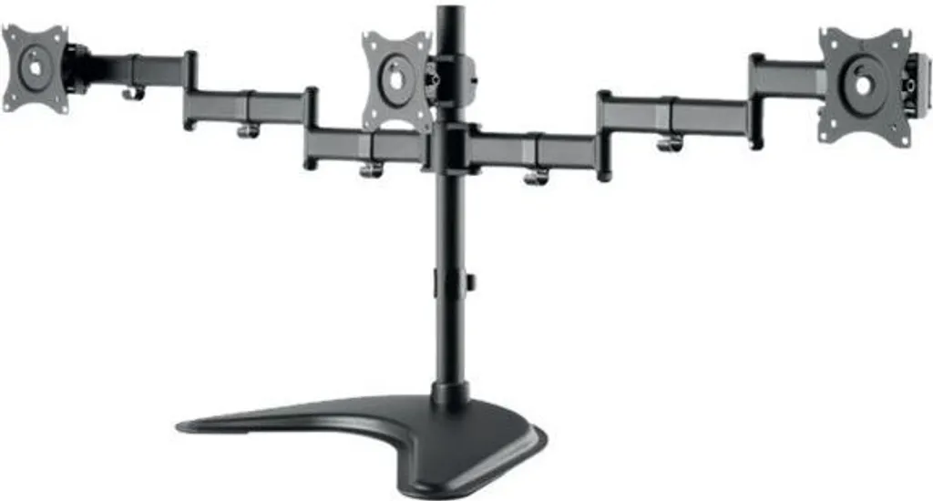 Support de Bureau 3 Écrans Hagor HA Tablemount FS pour Trading et Design