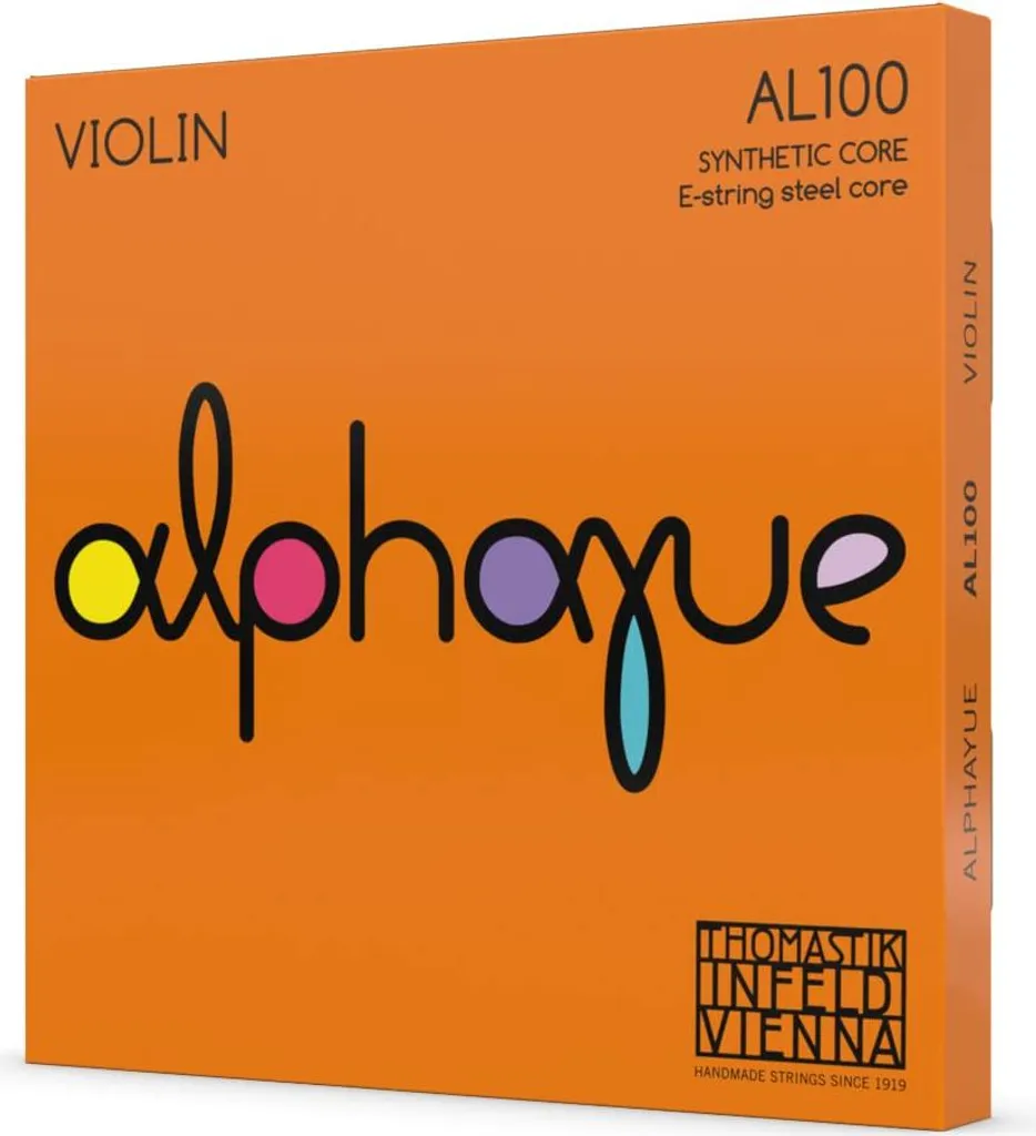Jeu de Cordes de Violon 4/4 Thomastik Alphayue AL100 Tension Moyen