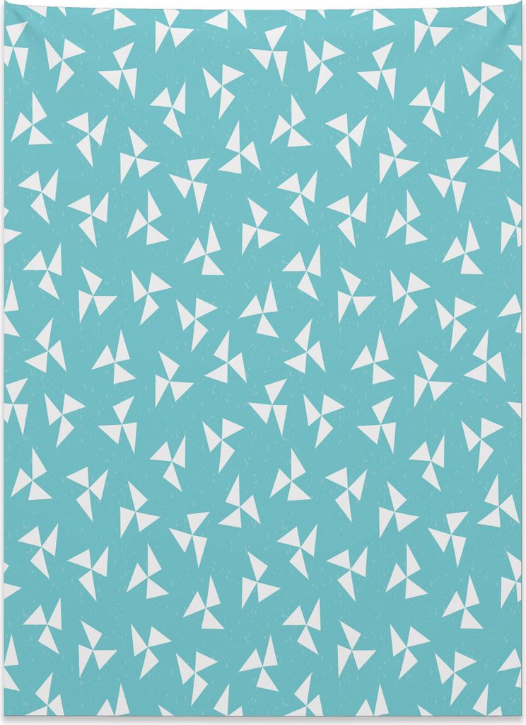 Abakuhaus Wasser Wandteppich, Geometrischer Hippie-Schmutz aus Weiches Mikrofaser Stoff Kein Verblassen Klare Farben Waschbar, 110 x 150 cm, Türki...
