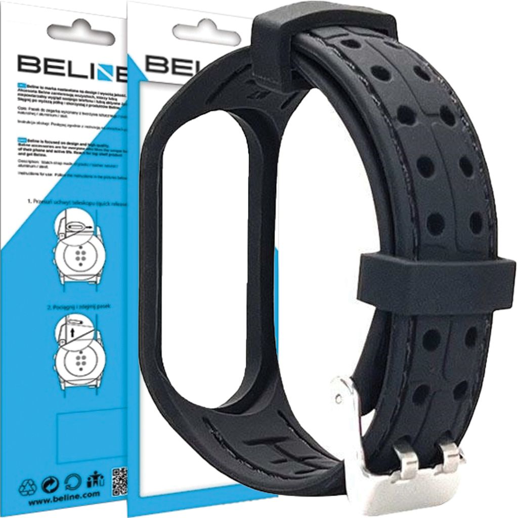 Beline Pasek Mi Band 3/4 Smart Czarny/Black Zdjęcie produktu 