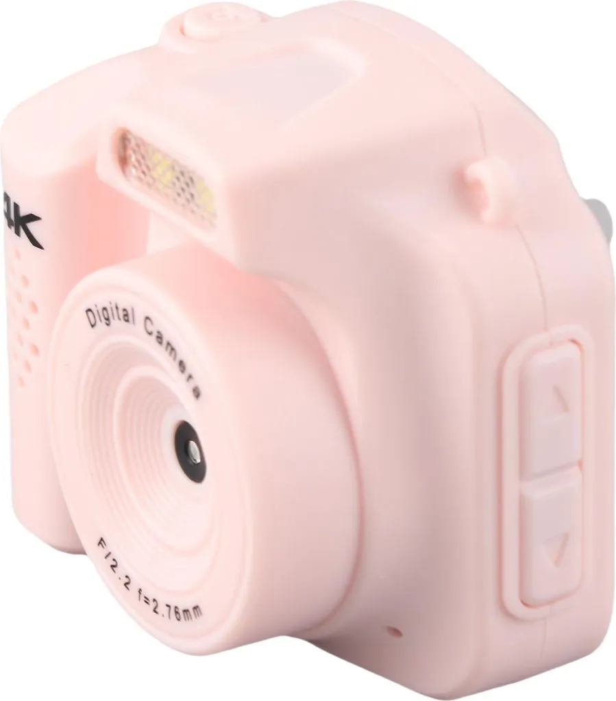 Regalo Studenti: Fotocamera Digitale 4K Rosa 64MP con Filtri Vintage